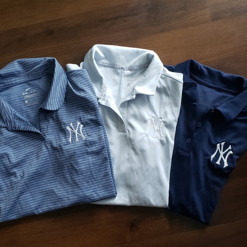 New York Yankees MLB Nike Dri-Fit Golf Polos